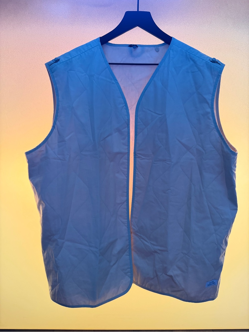 Stampd LA High Tech Sustans Men's Cream Quilted Vest